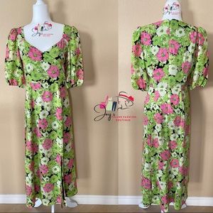 Preloved Wayf Floral Maxi Dress Size:M